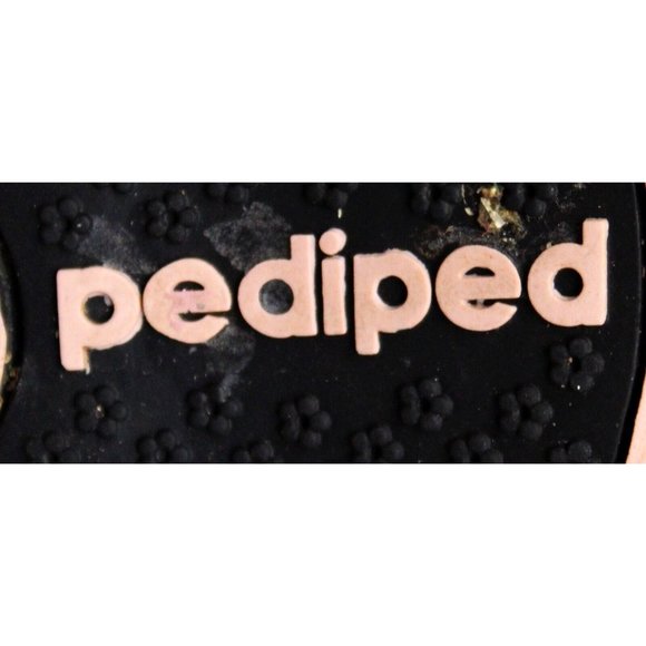 PediPed Black Mary Jane Shoes Toddler Girl sz 7.5 8 Bow Dress Flex Cushion Heel - Picture 10 of 12